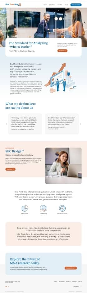 Deal Point Data Website Screenshot