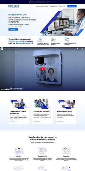 NESA Solutions Website Screenshot